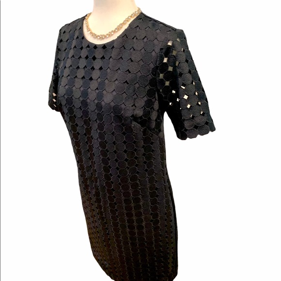 Banana Republic NWT navy circle sheath dress sz 4 - Picture 2 of 12